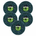 Forney Quick Change Surface Prep Pad, Fine Grit, 3 in 5-Pack of Forney 71917 71610